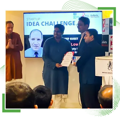 Winner of Startup Idea Challenge 2022 organized by Kolkata Ventures & Bengal Business Council at The British Club, British Deputy High Commission, Calcutta